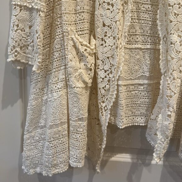 Johnny Was Flower Crochet Jacket - Picture 4 of 8